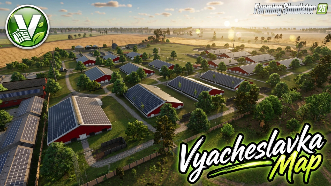 Vyacheslavka Map v5.0.0.3 for FS25