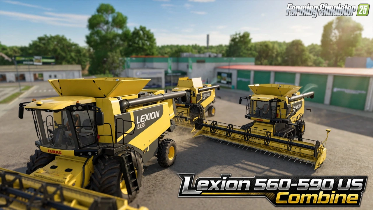 Lexion 560-590 US Combine v1.0.3.2 for FS25