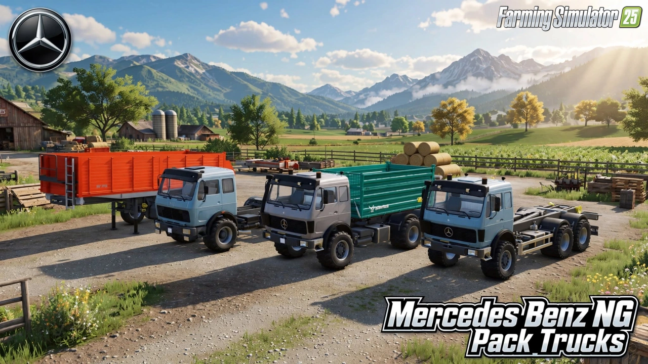 Mercedes Benz NG Pack Trucks v1.0 for FS25