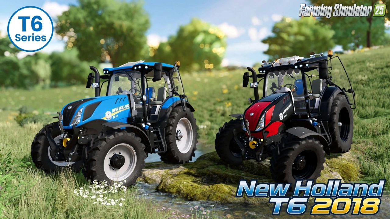 New Holland T6 2018 Tractor v1.0.0.6 for FS25