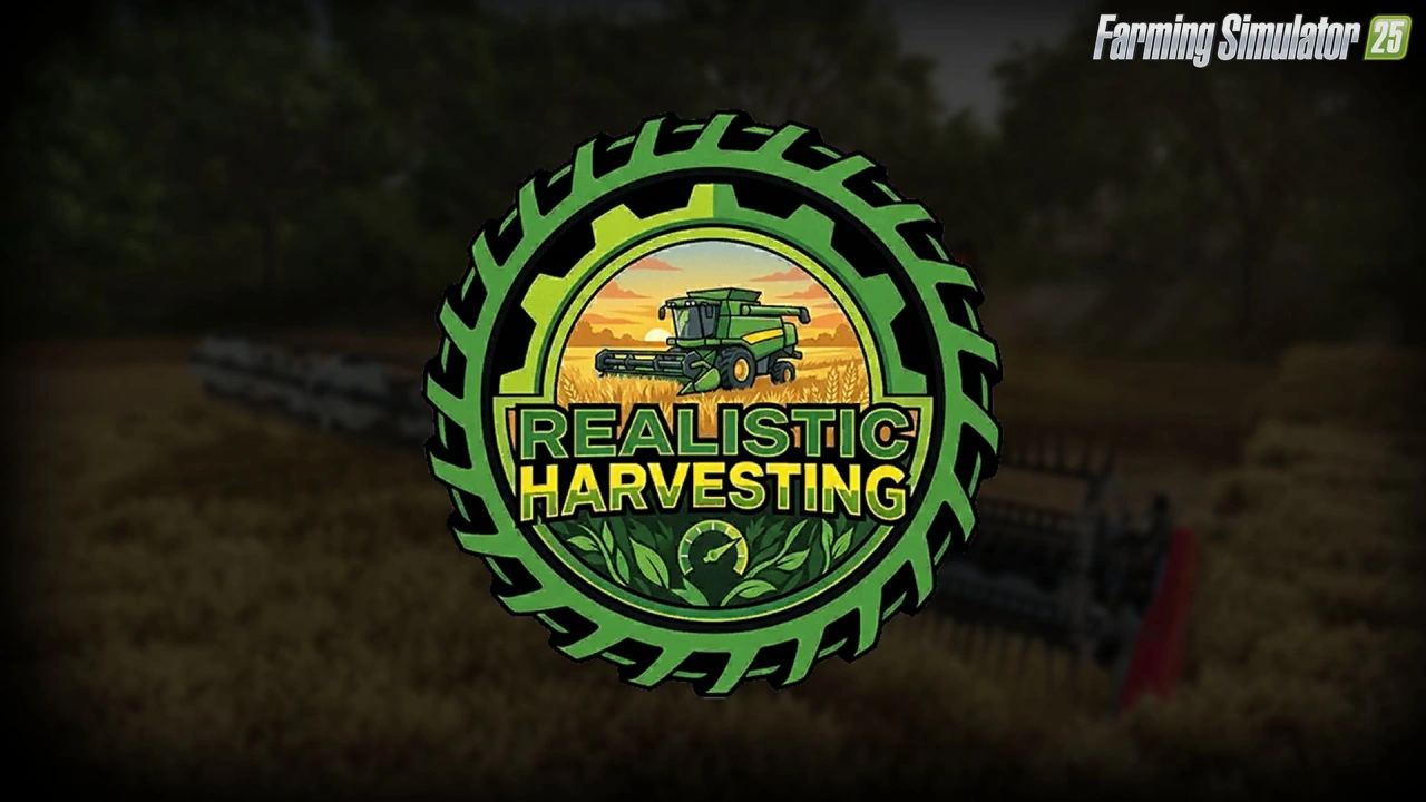 Realistic Harvesting v1.5.2 for FS25