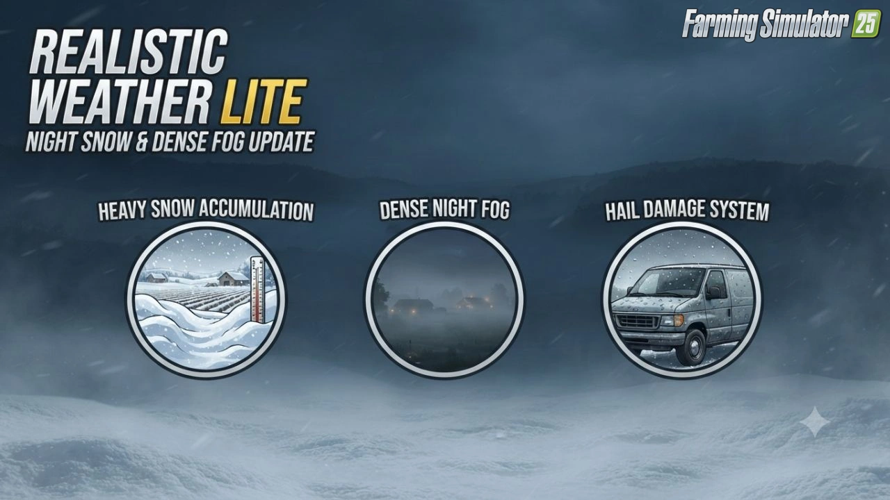Realistic Weather Lite v1.4.0.1 for FS25