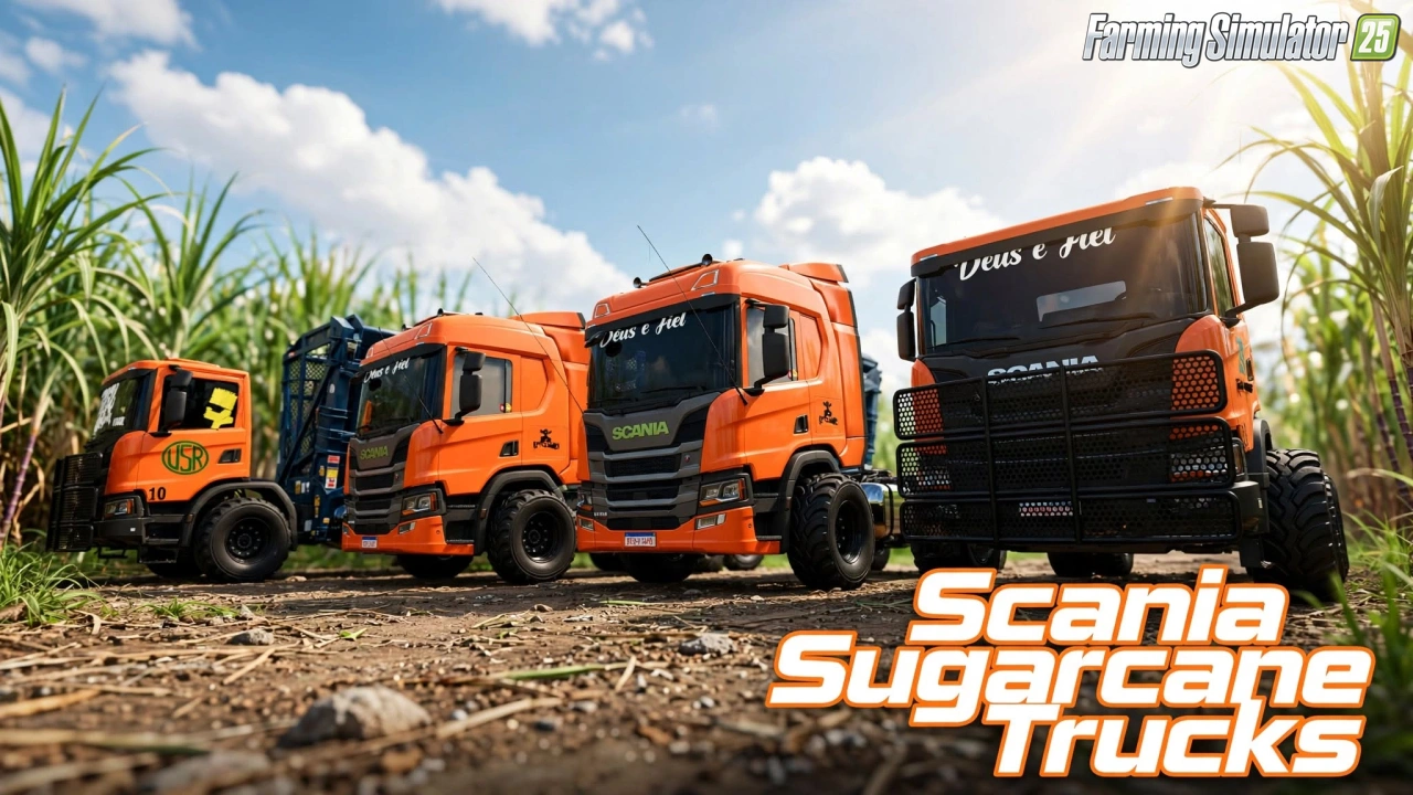 Scania Sugarcane Trucks v1.0 for FS25