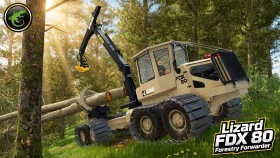 Lizard FDX 80 Forestry Forwarder for FS25