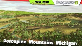 Porcupine Mountains Michigan Map for FS25