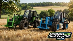 Sennebogen G340  Fendt Cargo T740 for FS25