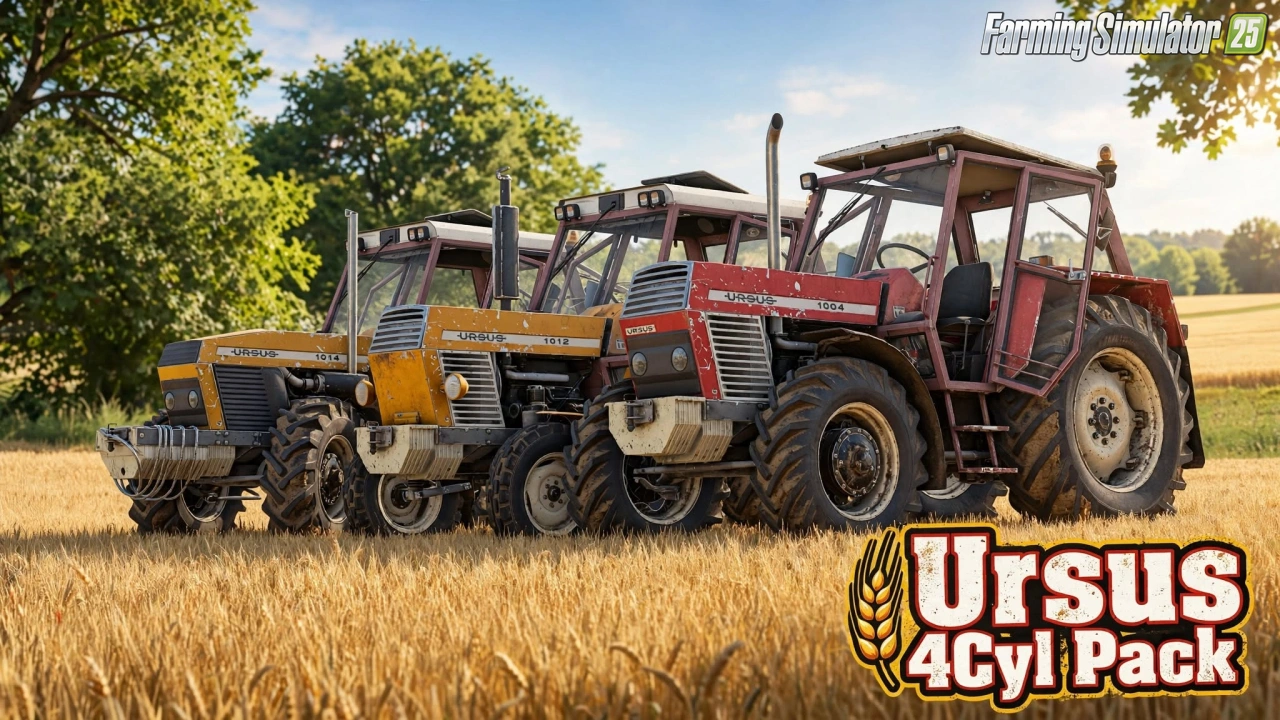 Ursus 4Cyl Pack Tractor v2.0.0.8 for FS25