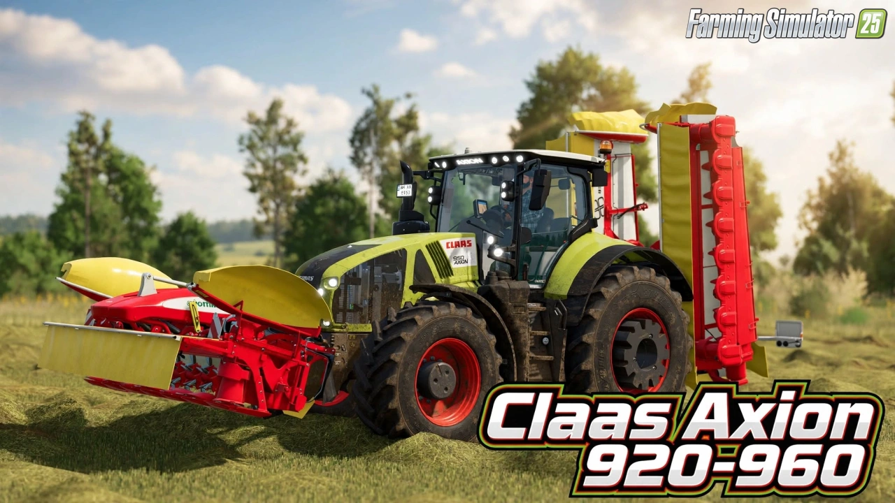 Claas Axion 920-960 Tractor v1.0.0.2 for FS25