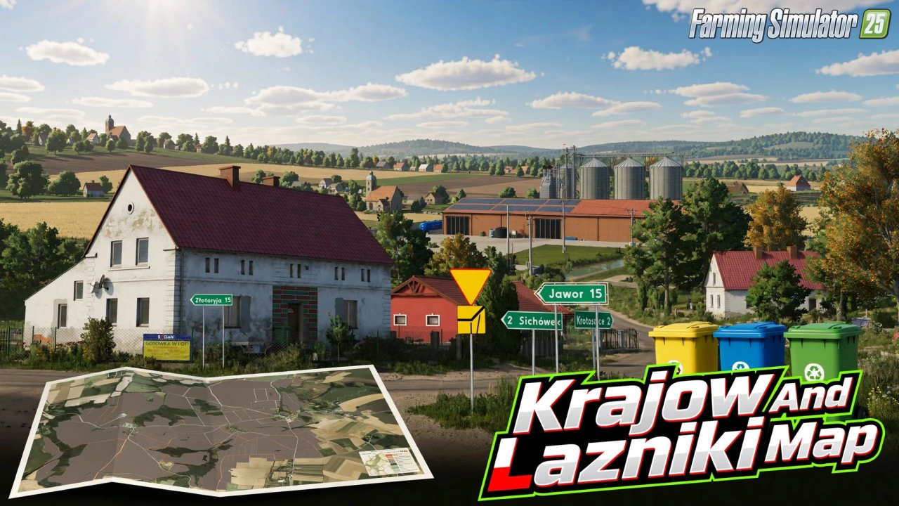 Krajow And Lazniki Map v1.0 for FS25