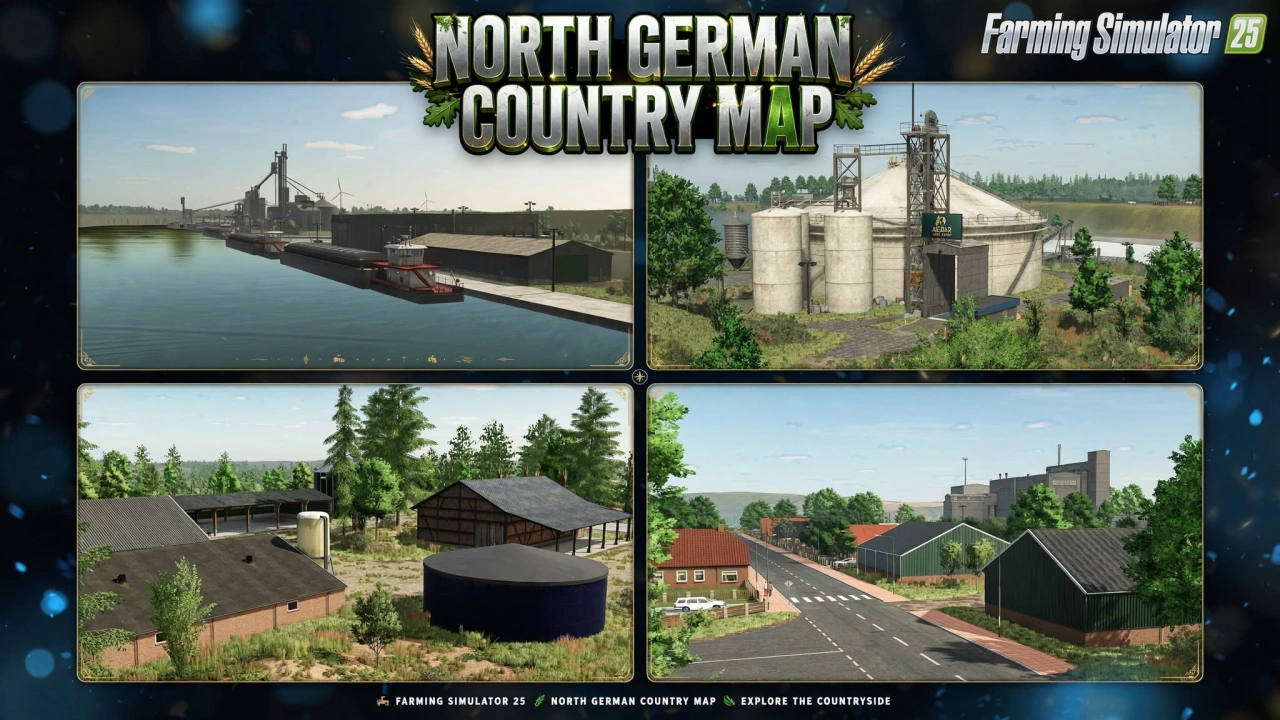 North German Country Map v2.0.0.3 for FS25