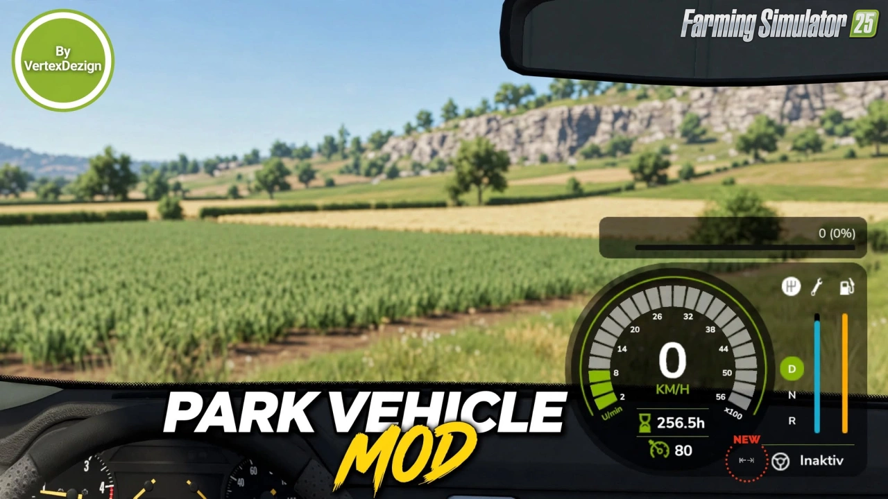Park Vehicle Mod v1.1.2 By VertexDezign for FS25