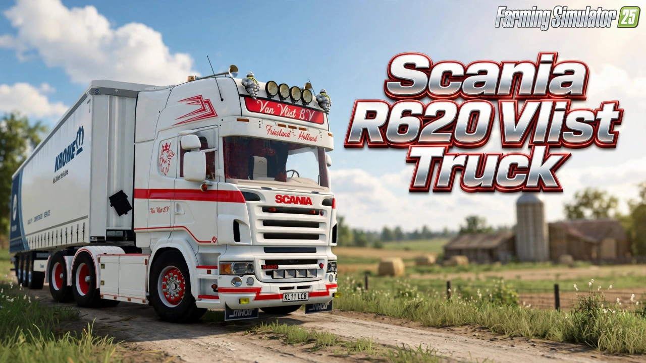Scania R620 Vlist Truck v1.1 for FS25