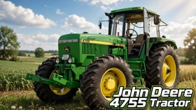 John Deere 4755 Tractor by Just Farming for FS25