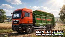 MAN TGX 26.640 TSW 6240W Spreader for FS25
