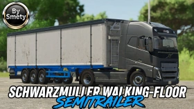 Schwarzmüller Walking-Floor Semitrailer for FS25