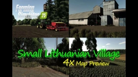 Small Lithuanian Village Map for FS25
