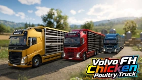 Volvo FH Chicken Poultry Truck for FS25