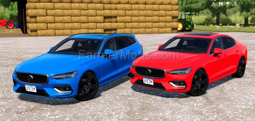 Volvo S60 and Volvo V60 2019 for FS22