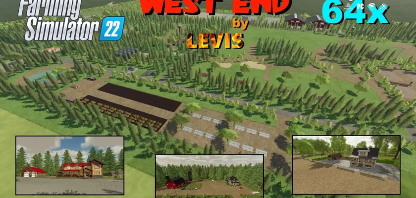 West End 64x Map By Levis for FS22