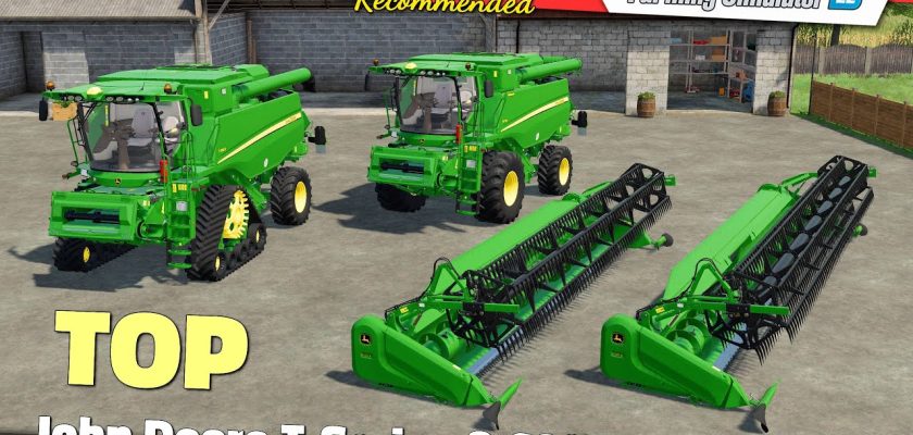 John Deere T Series And 600X Headers for FS22